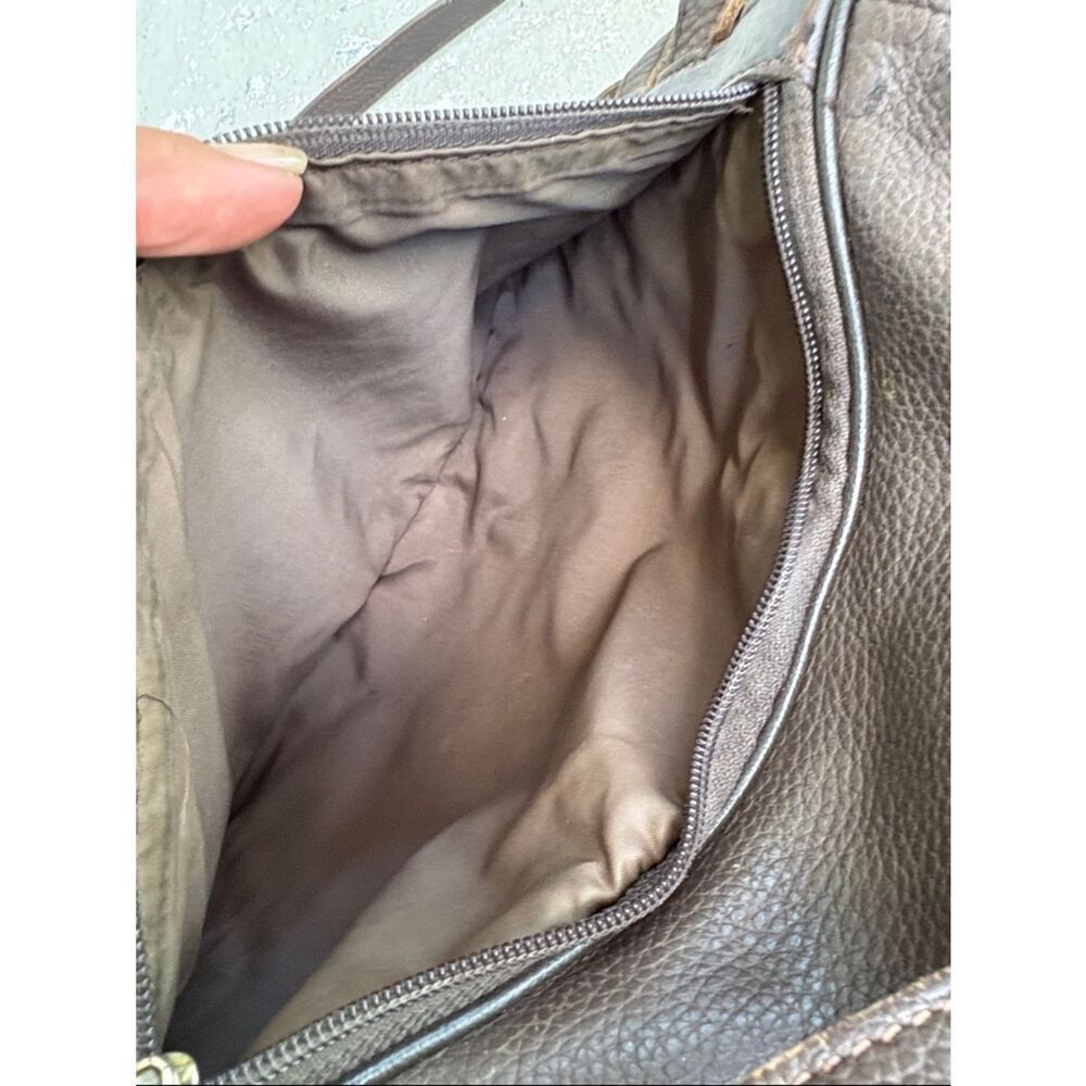 Long champ pebble leather backpack - Picture 7 of 10